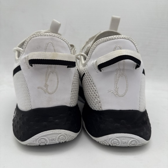 Nike Mens PG 4 Air Strobel Basketball Shoes White Black Zipper CW4134-101 SZ 17 - Picture 5 of 15